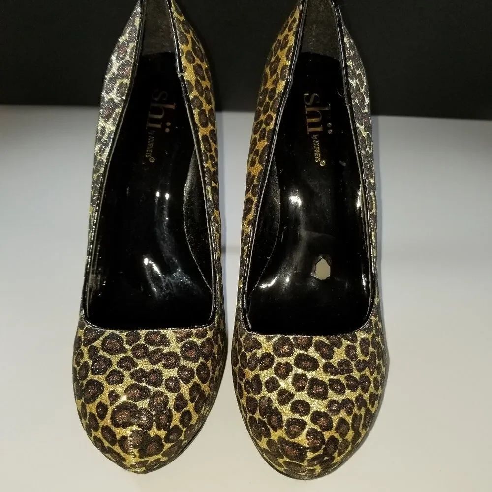 WOMEN"S ANIMAL PRINT STILETTOS PUMP SHOES - Picture 3 of 15